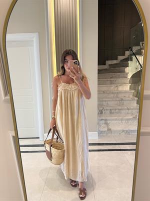 Taş İp Askılı Elbise -3317