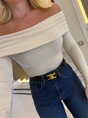 Taş  Omuzları Açık Uzun Kollu Top-32128