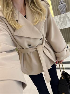 Taş Oversize Trençkot-9592
