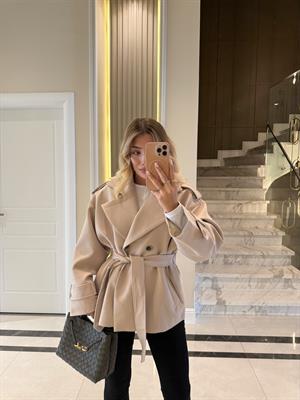 Taş  Oversize Trençkot-9592