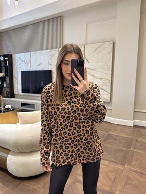 Uzun Kol Leopar Tshırt
