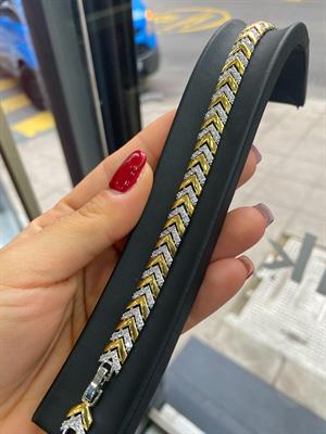 Verev Gold-Gümüş Diamond Seri Bileklik 