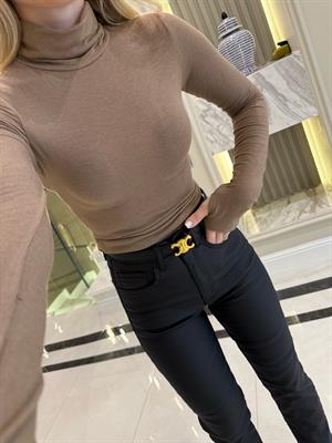 Vizon Balıkçı Yaka Uzun Kollu Top-32253