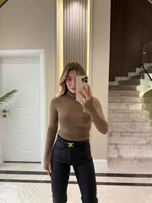 Vizon Balıkçı Yaka Uzun Kollu Top-32253