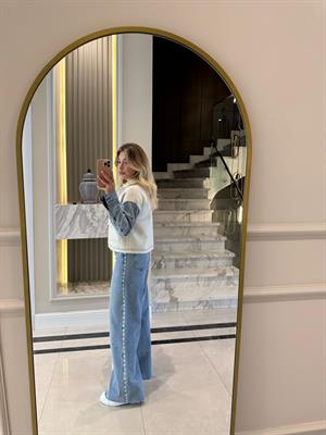 Yumoş Detaylı Denim Ceket