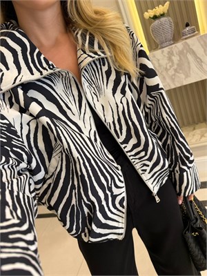 Zebra Desen Lisa Ceket