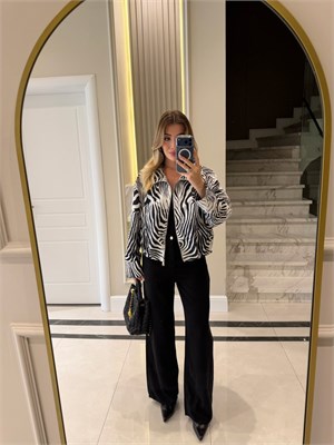 Zebra Desen Lisa Ceket