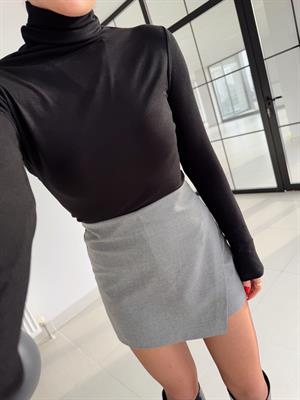 Zr Orj Marka Kapak Cepli Etek- Gri