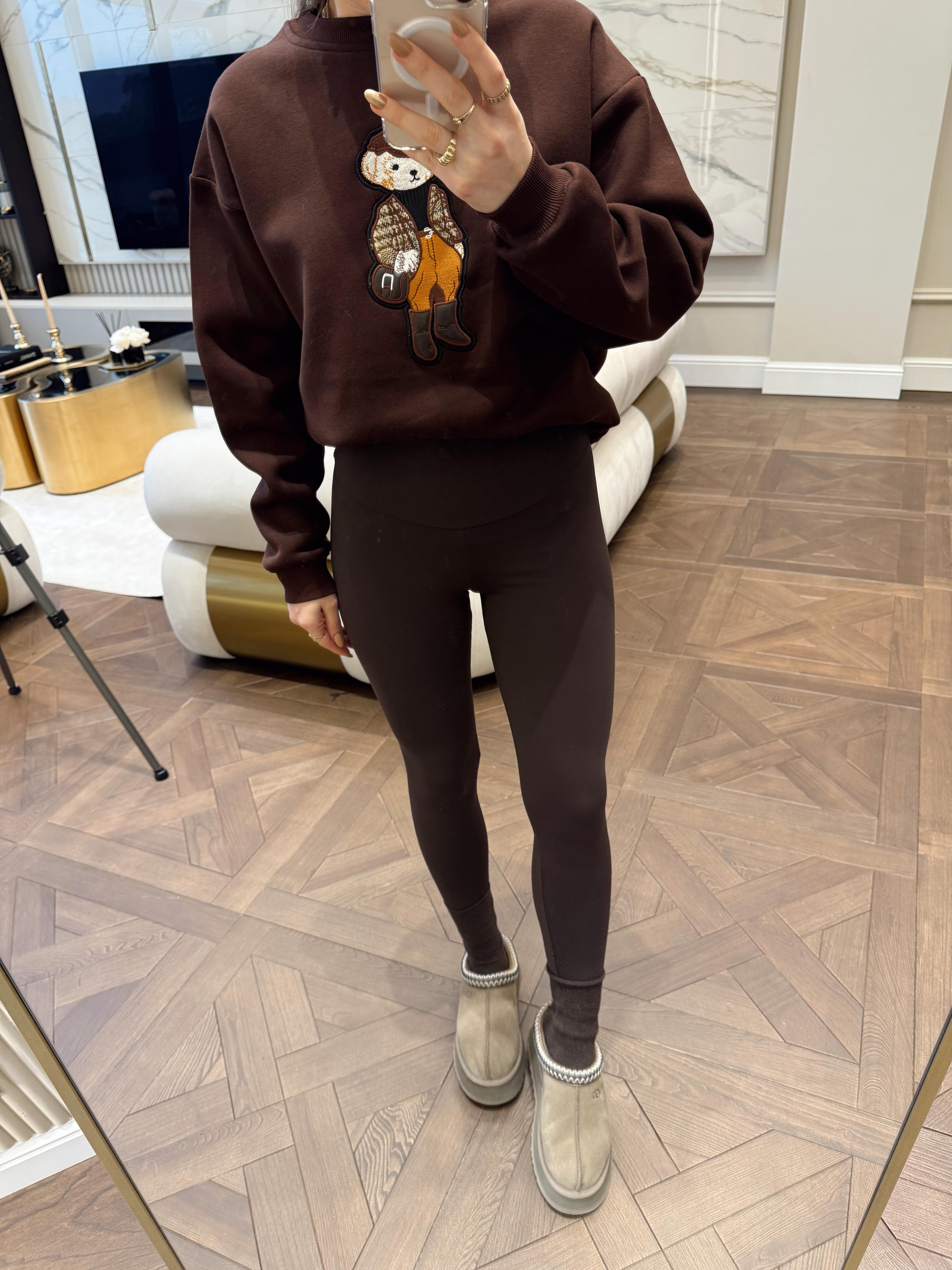 Acı Kahve Orj Oysh Comfortlux Şardonlu Tayt