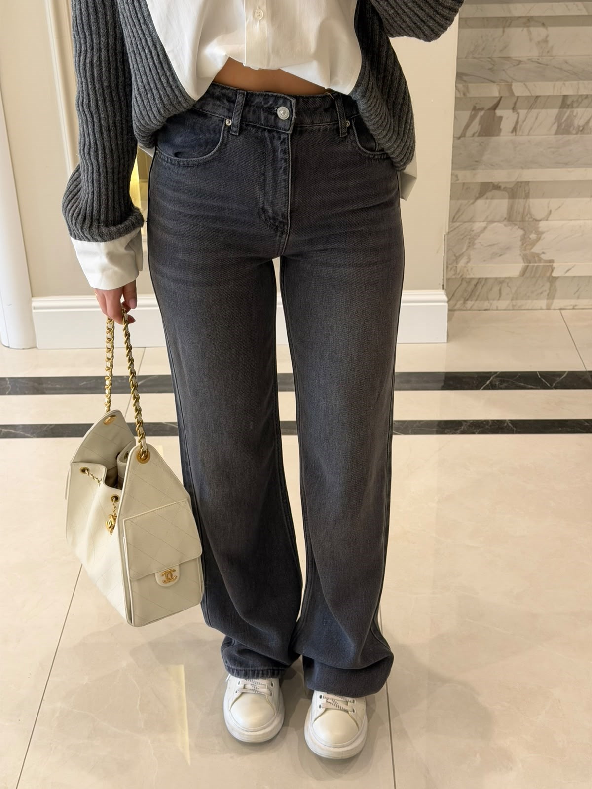 Antrasit Straight Jean