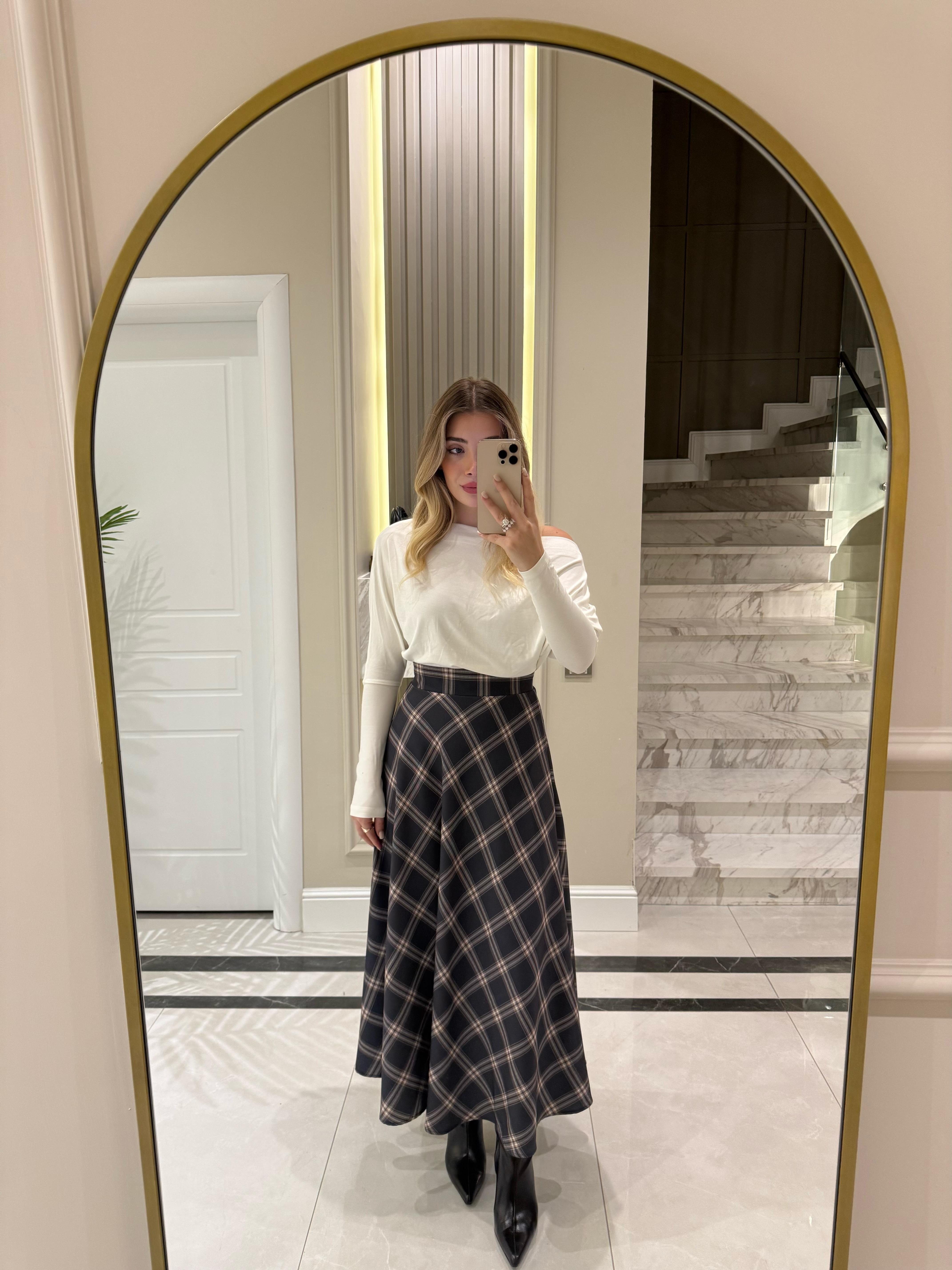 Füme-Bej Ekose Etek -1119