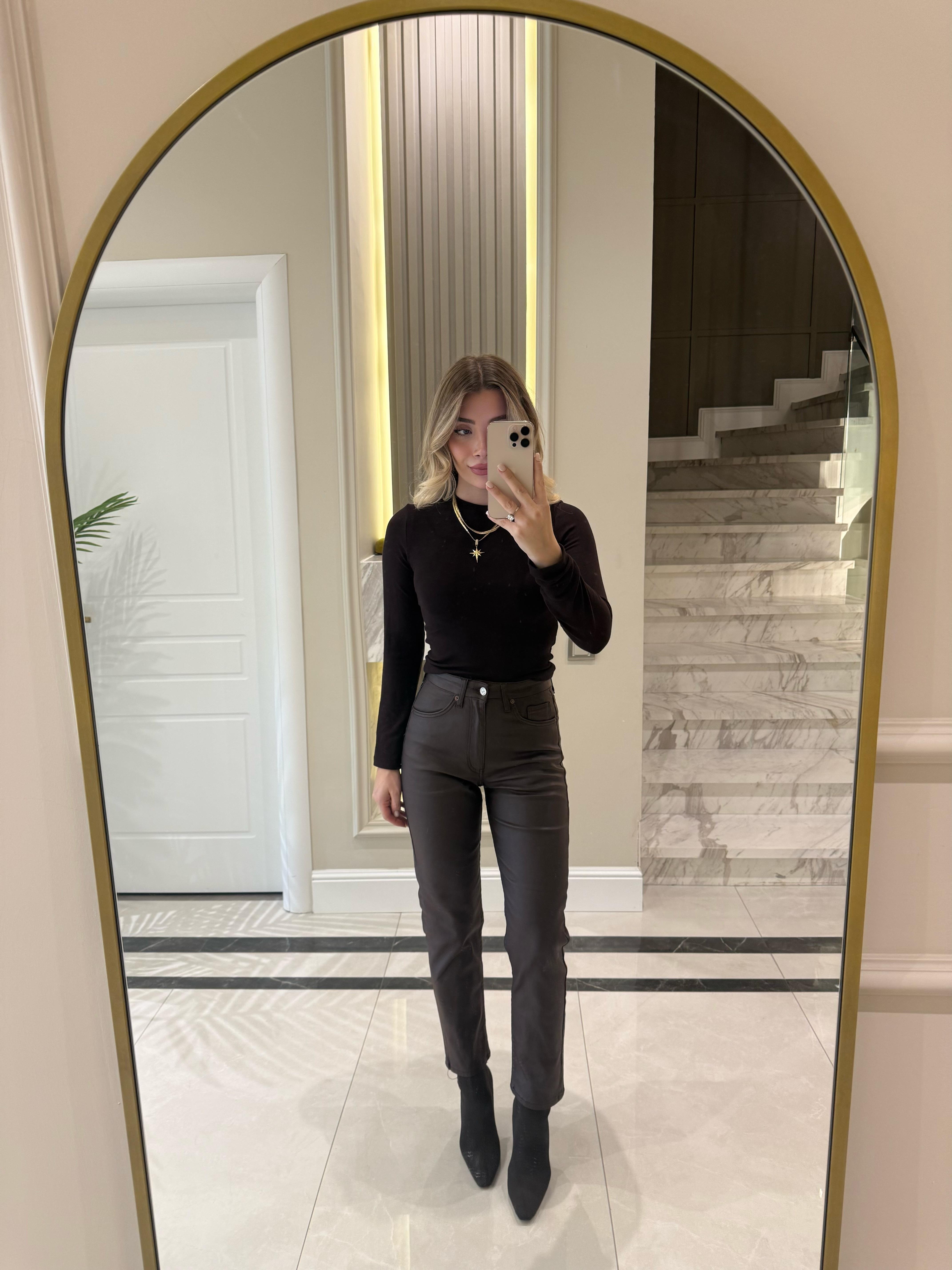 Kahve Marka Model Mumlu Mom Fit Jean