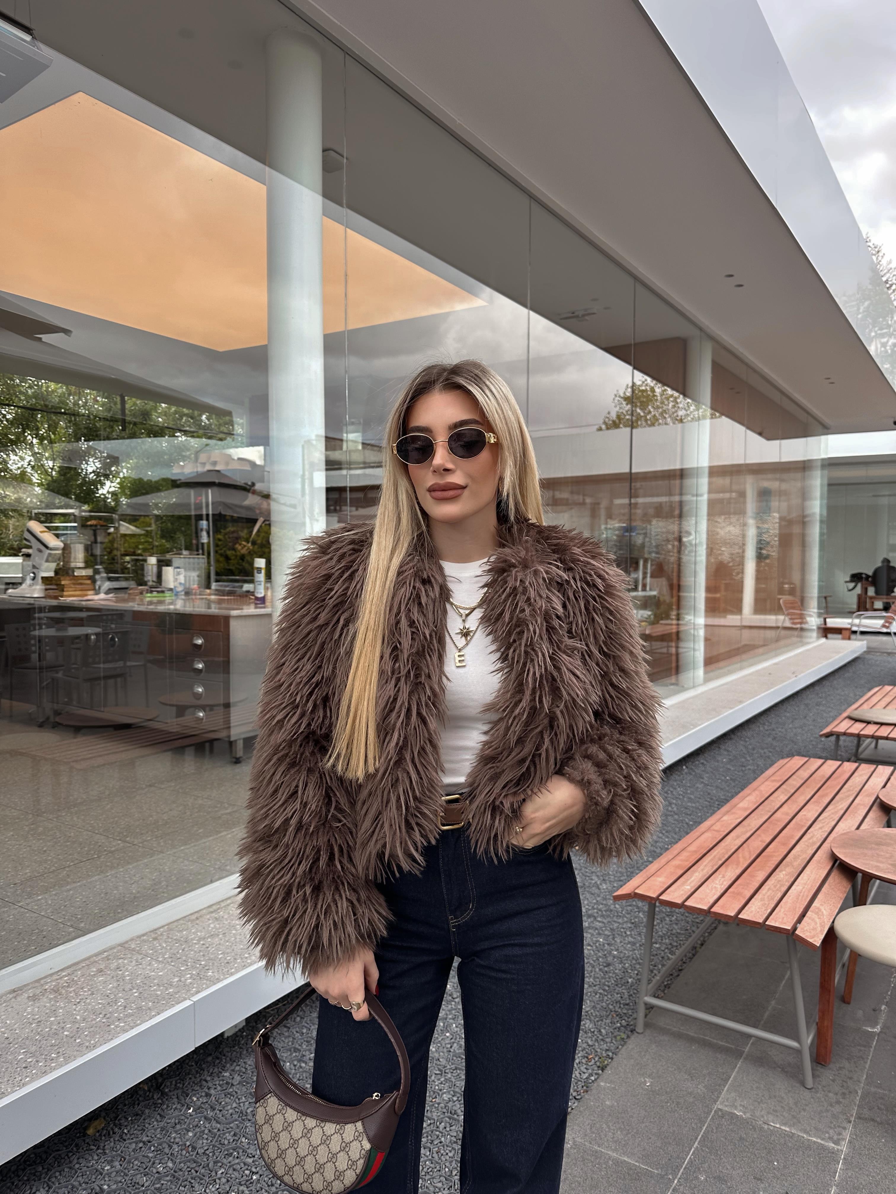 Kahverengi Marka Model Premium Kürk 