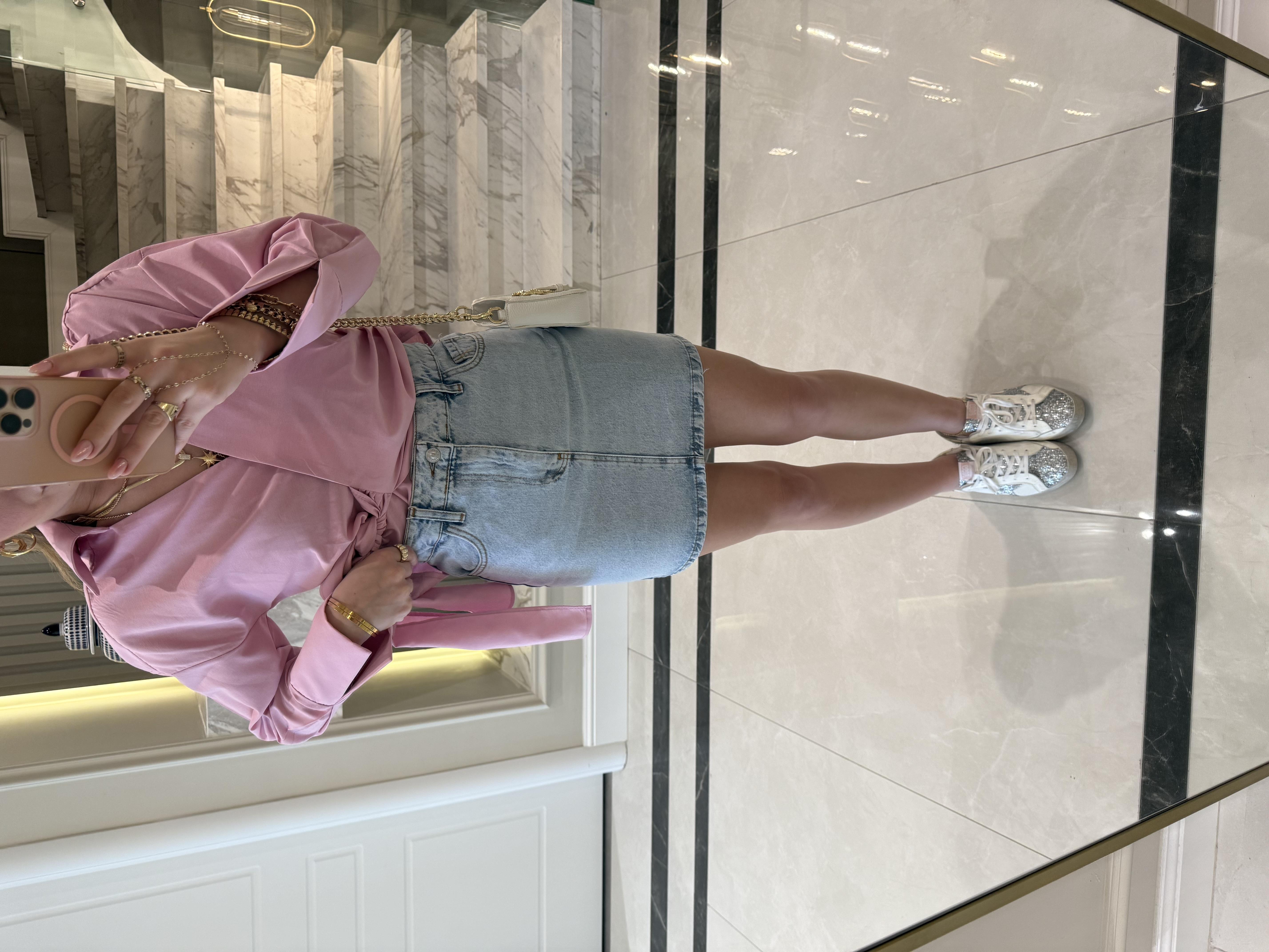 Kar Yıkama Kısa FW Denim Etek