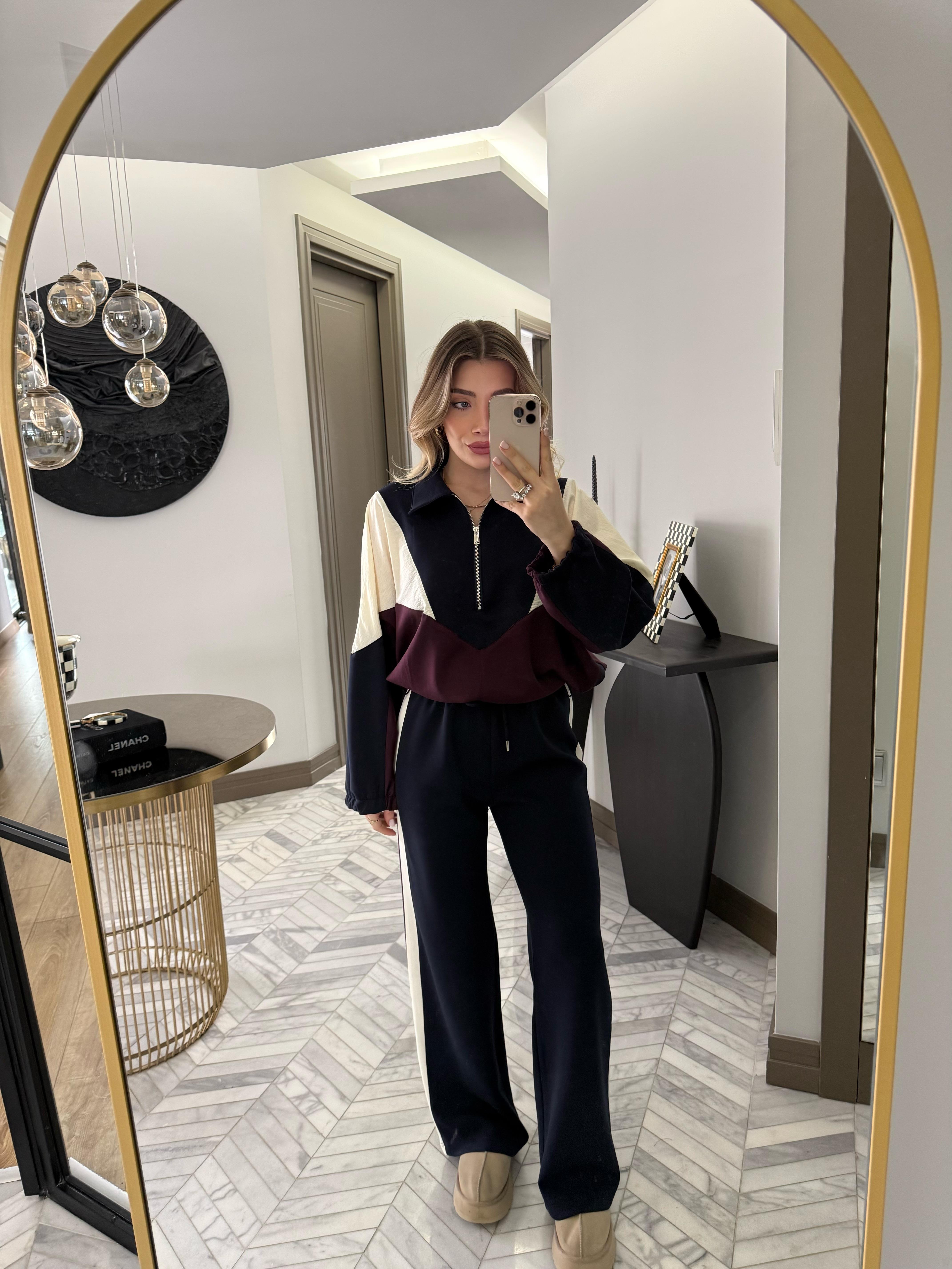 Lacivert  Garnili Spor Takım-37024