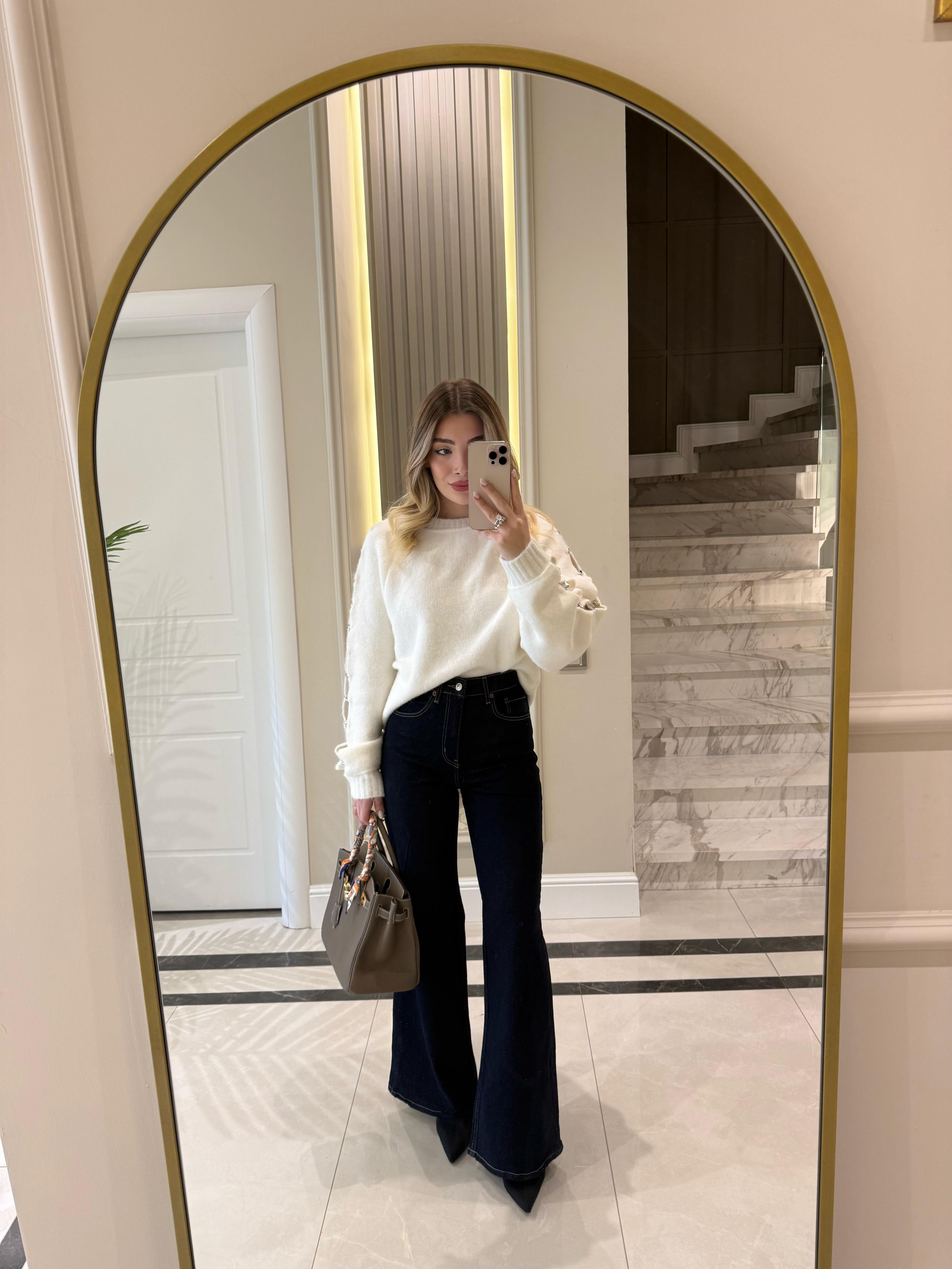 Lacivert Orjinal Marka Palazzo Jean