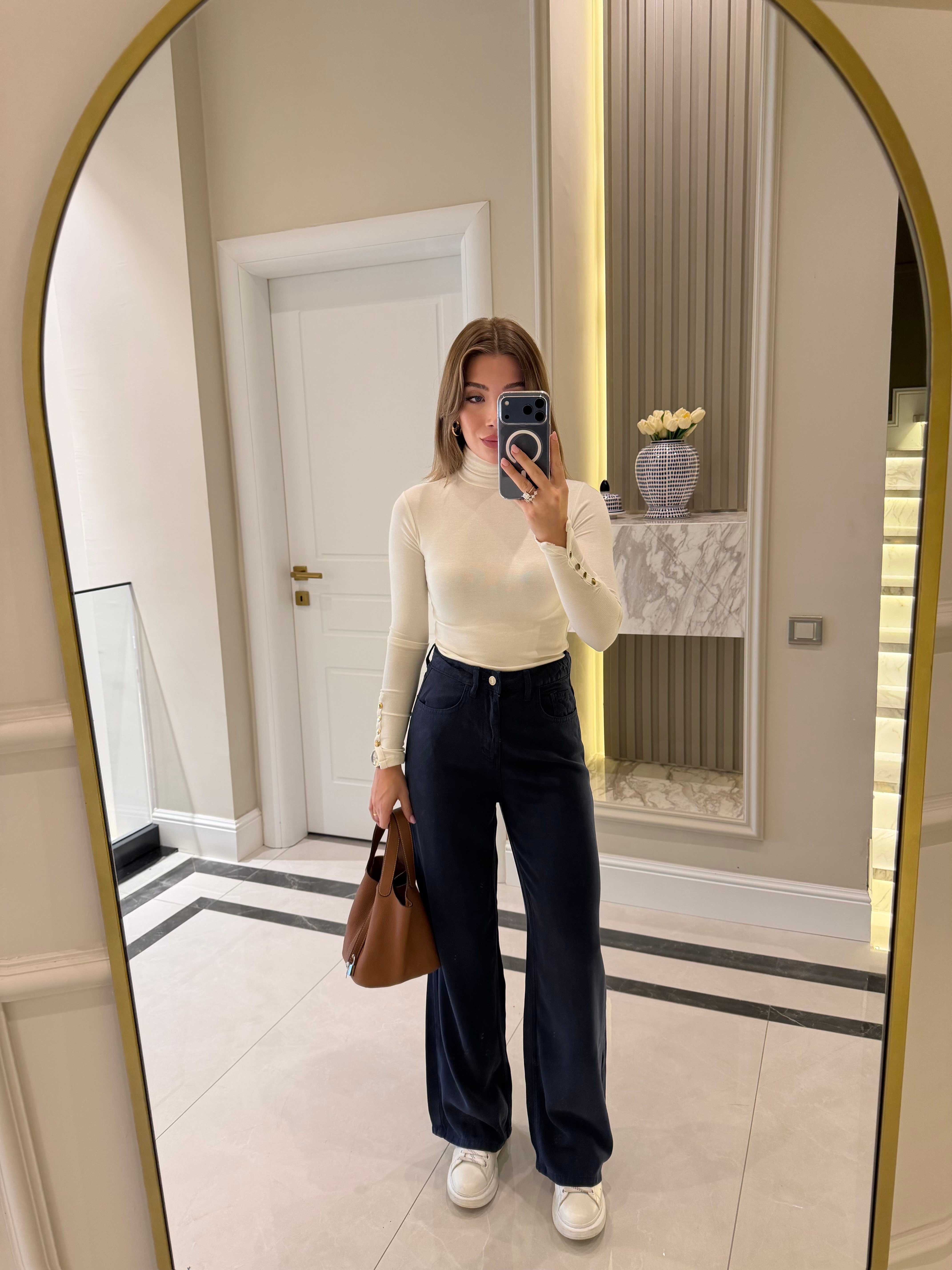 Lacivert Tensel Jean