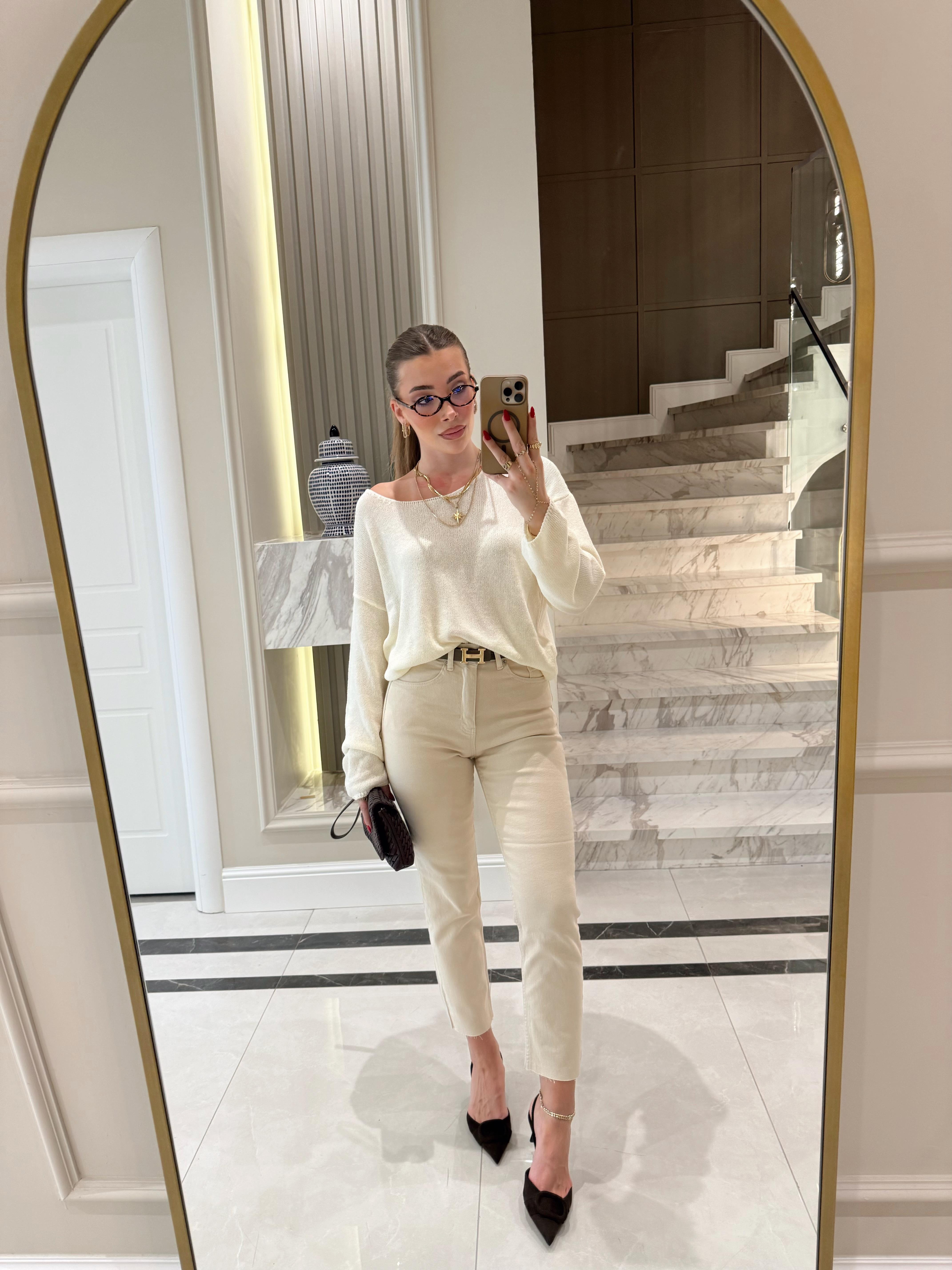 Natural Ekru Boyfit Jean ZR