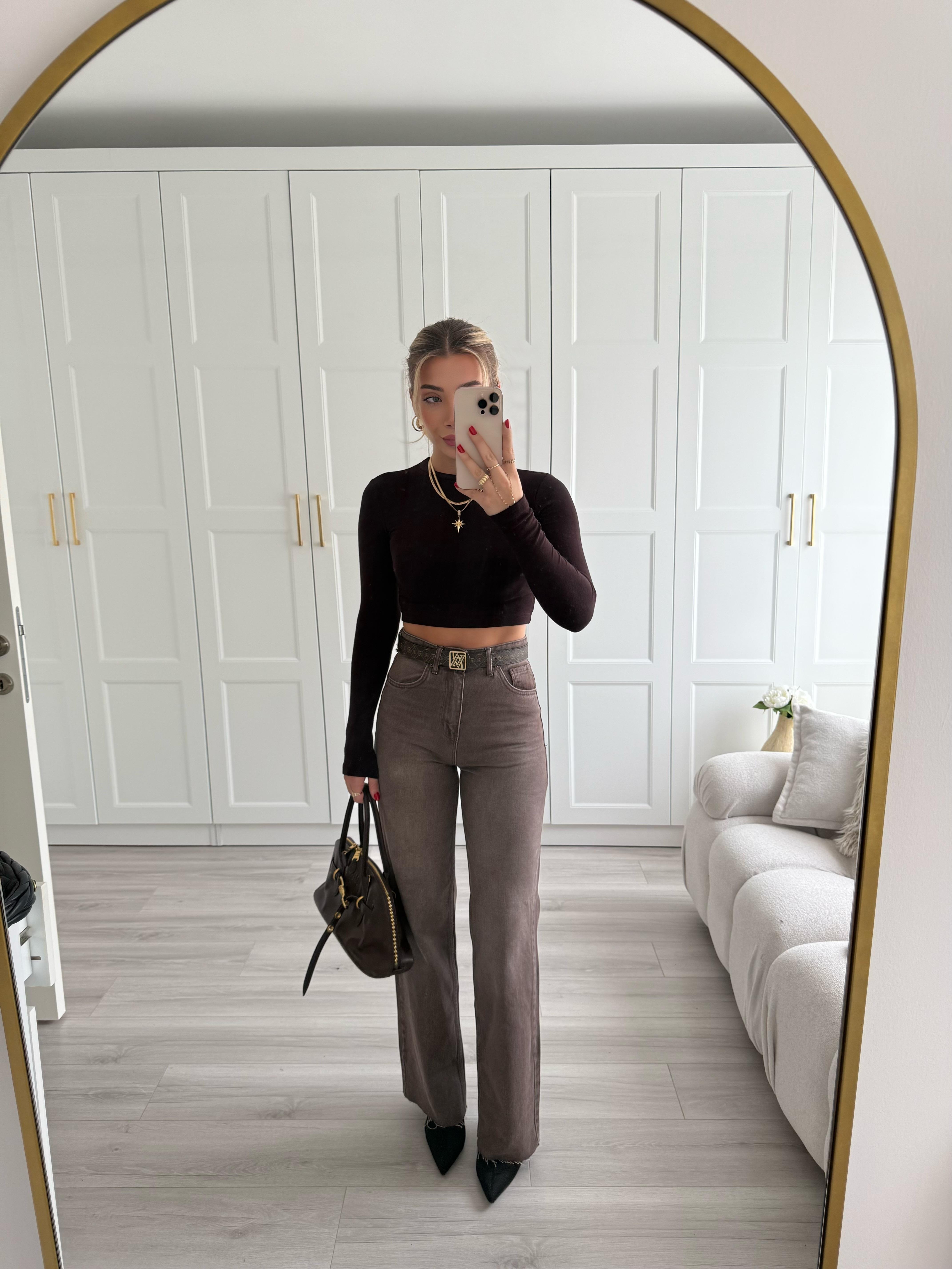 Retro Kahve Straight ZR Jean