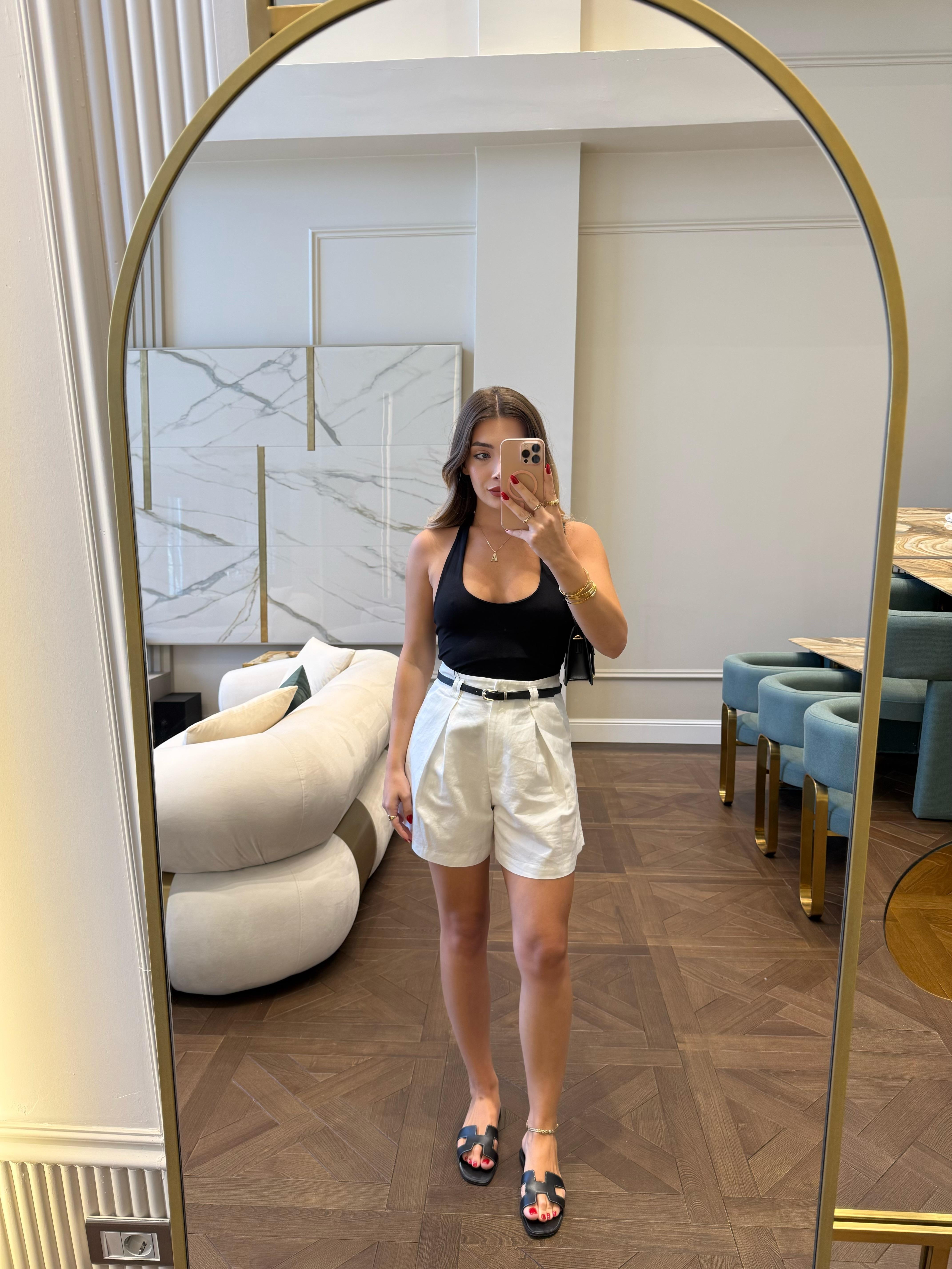 Siyah Halter Yaka Top -31753