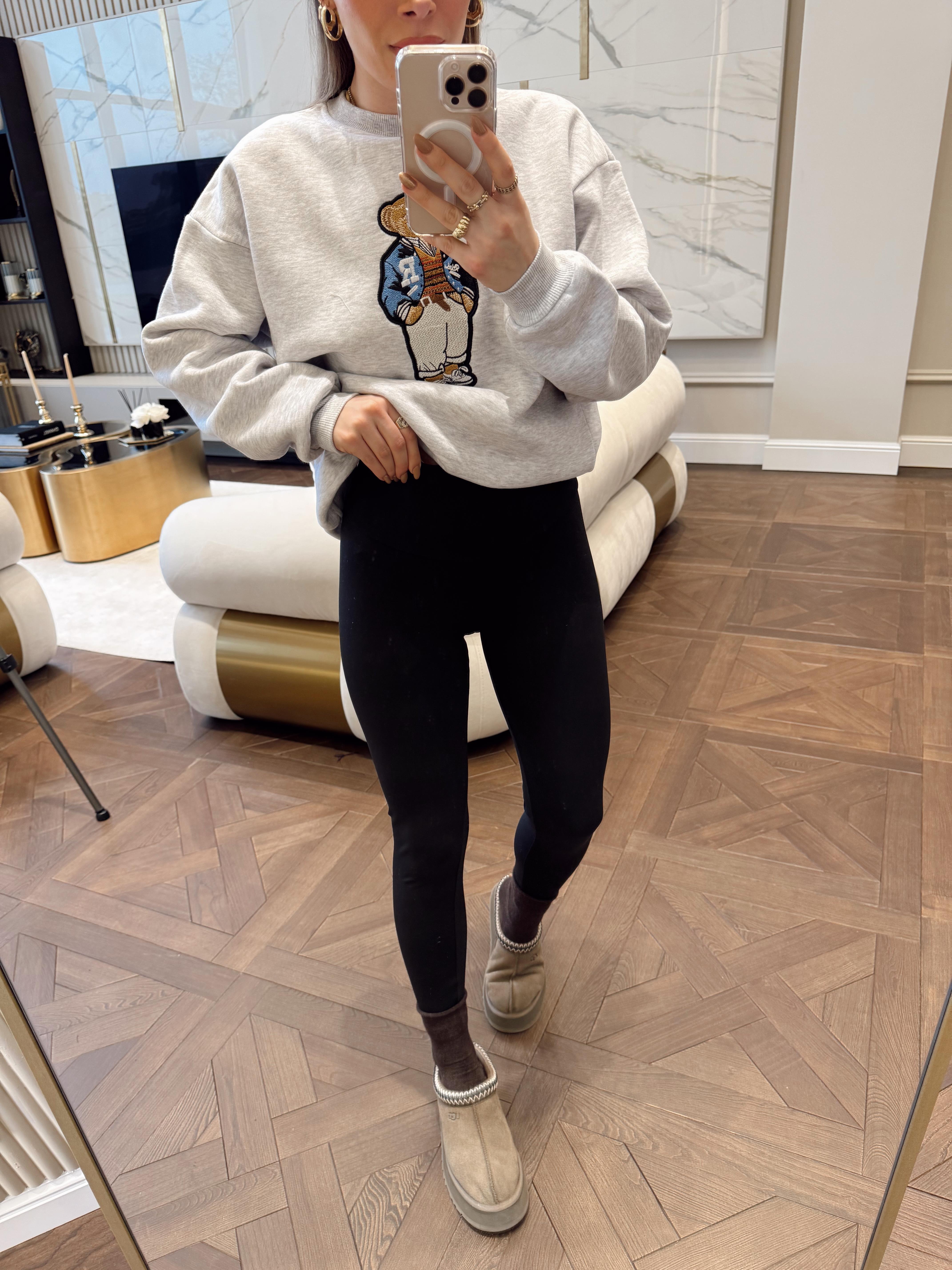 Siyah Orj Oysh Comfortlux Şardonlu Tayt