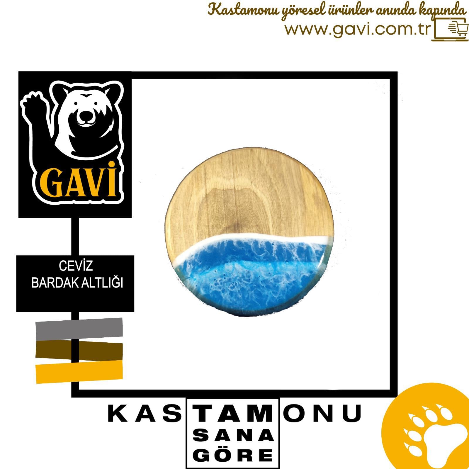 CEVİZ BARDAK ALTLIĞI