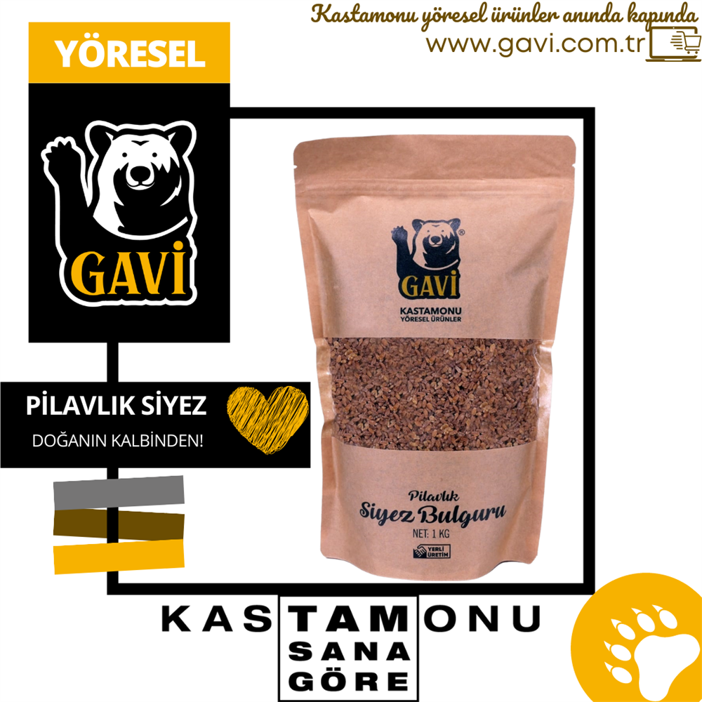 Gavi Pilavlık Siyez Bulguru 1 Kg 