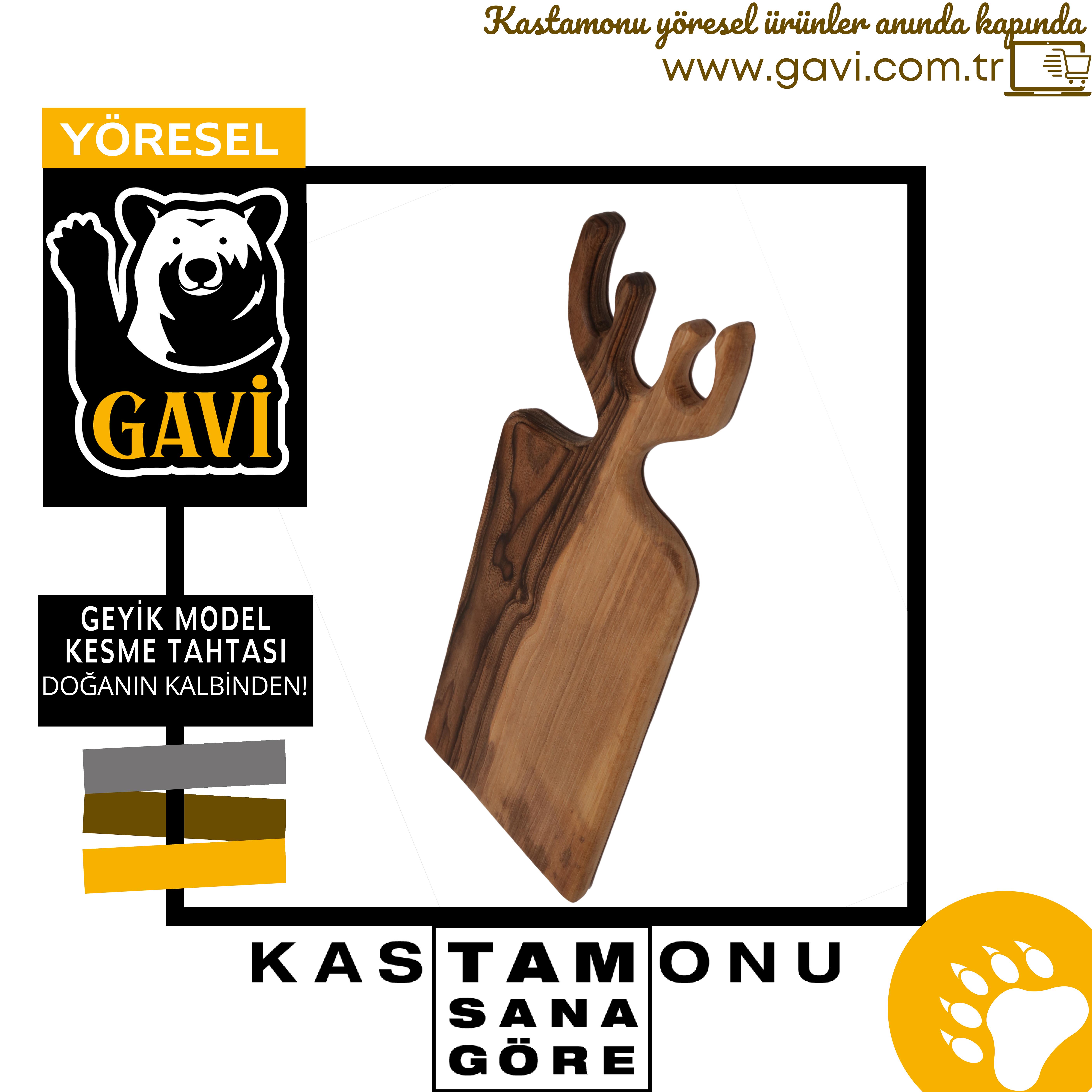 GEYİK BOYNUZLU KESME TAHTASI