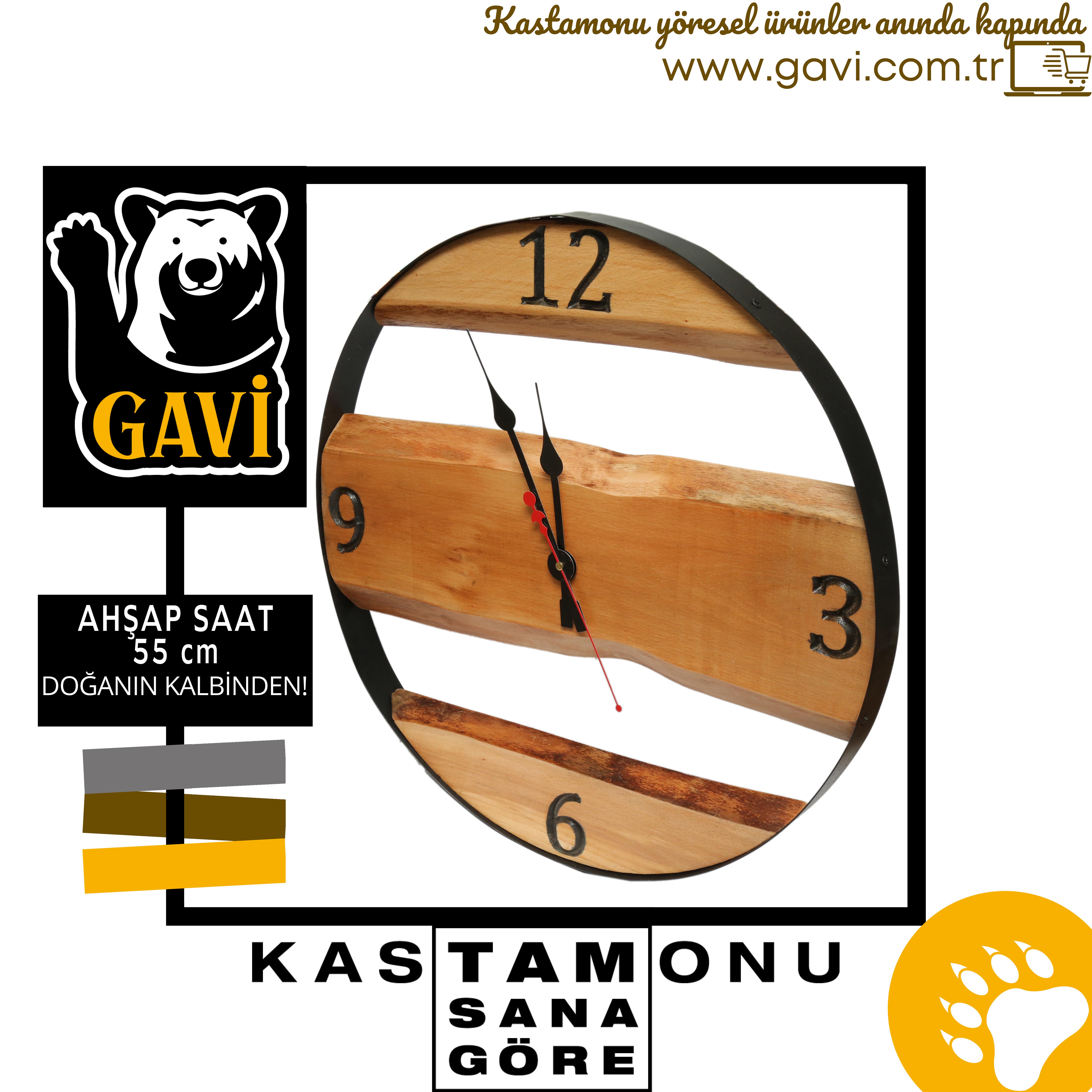 55cm lik CEVİZ SAAT