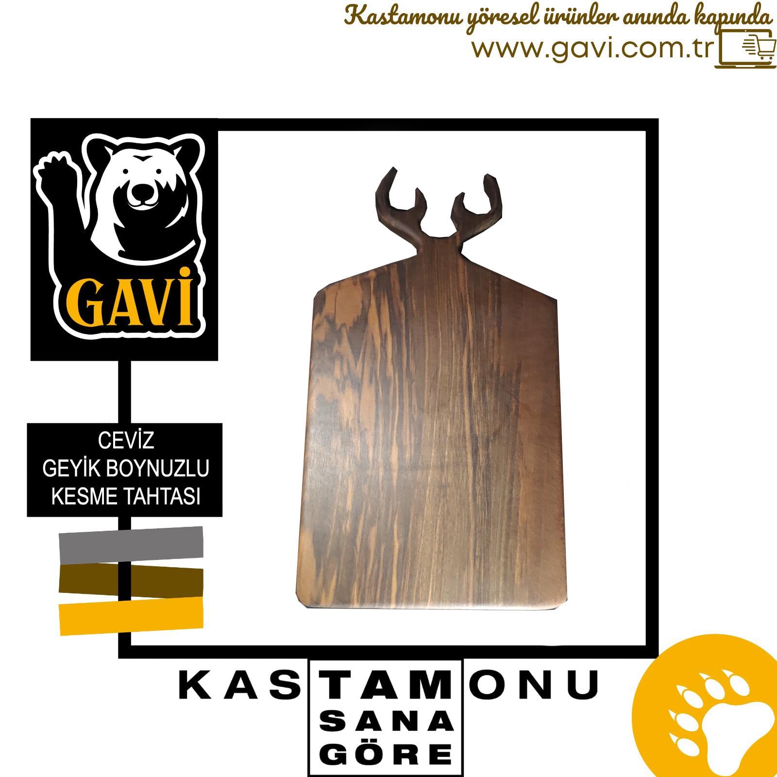 GEYİK BOYNUZLU KESME TAHTASI