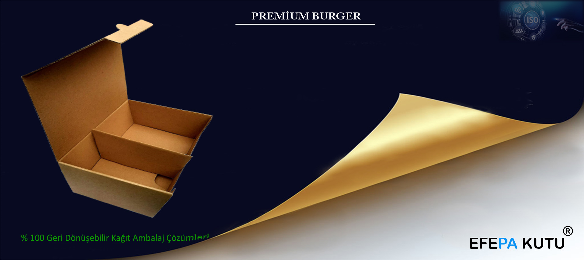 Seperatörlü Hamburger Kutusu Banner