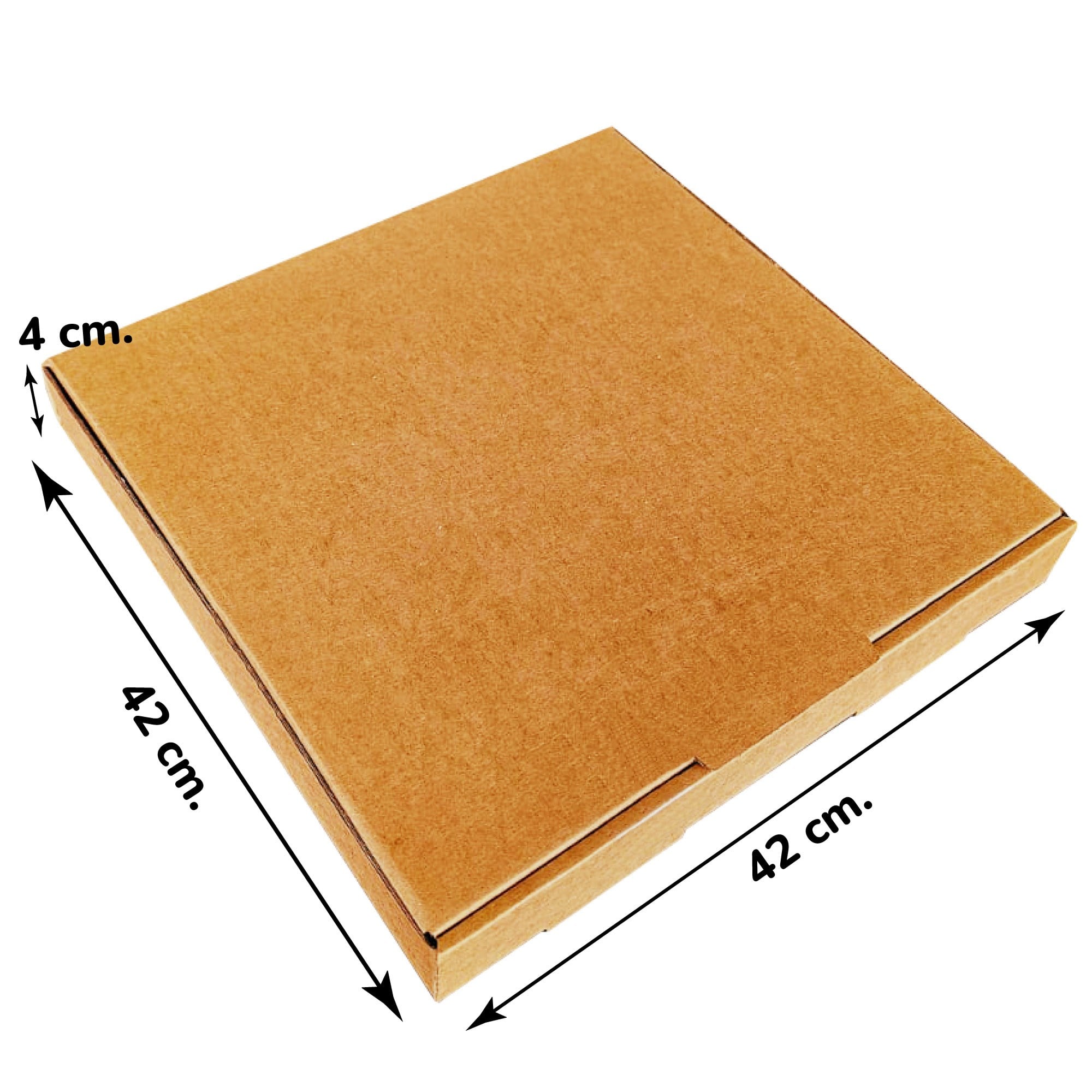 Kraft Baskısız Karton Kutu 42x42x4 cm 100 Adet