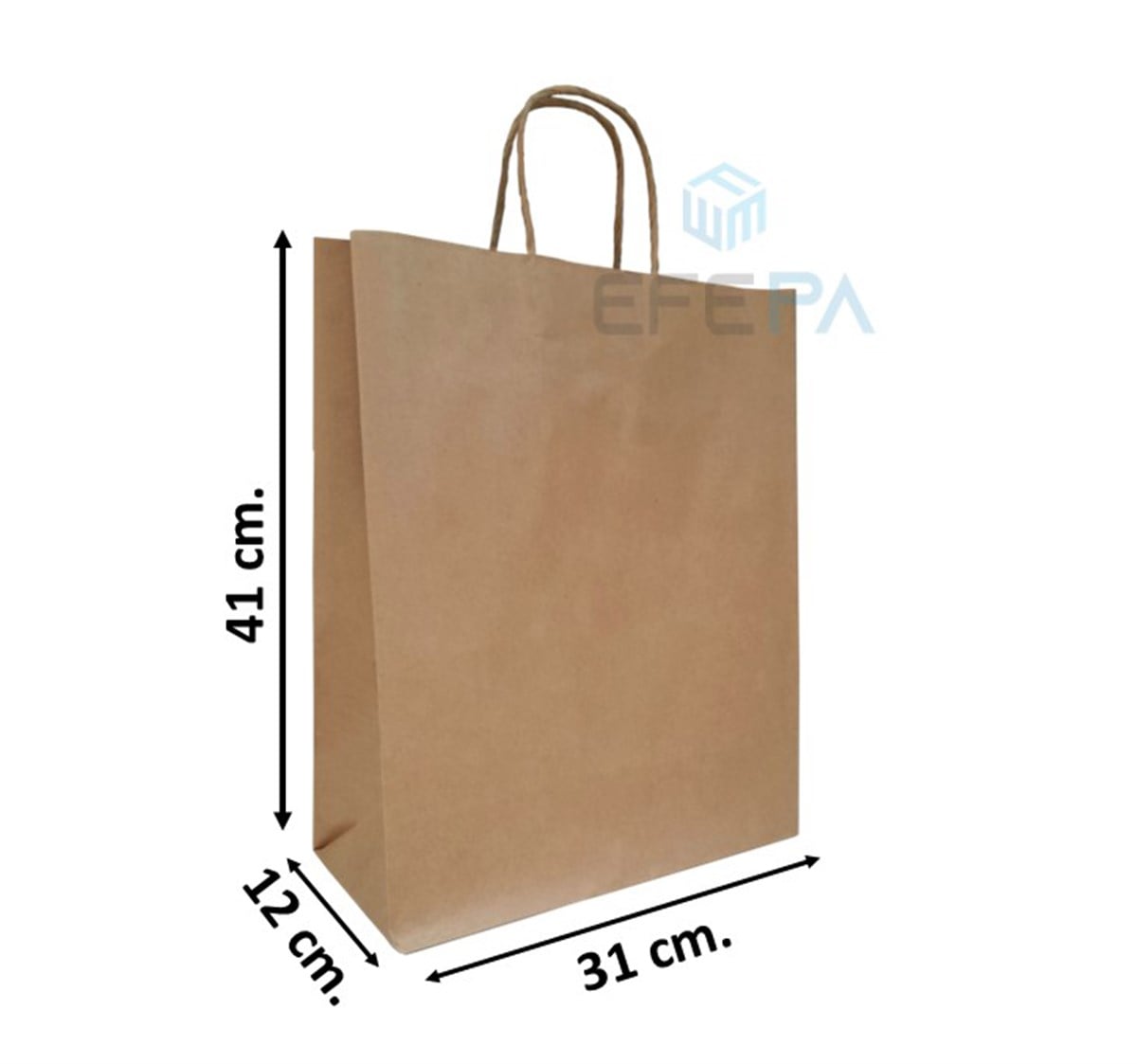 Kraft Çanta Kraft Renk 31x12x41 25 Adet