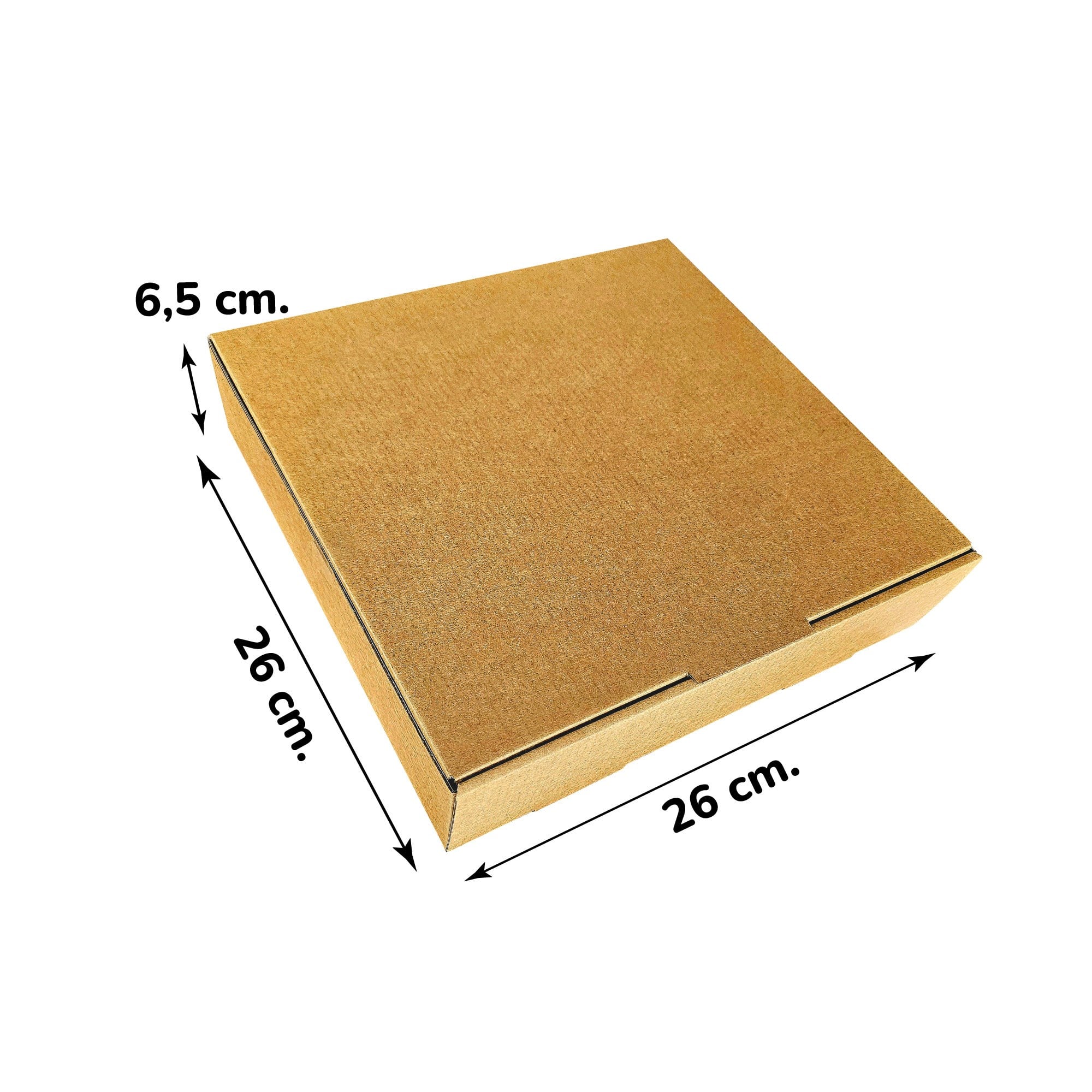 Kraft Karton Baskısız Kutu 26x26x6,5 cm 100 Adet