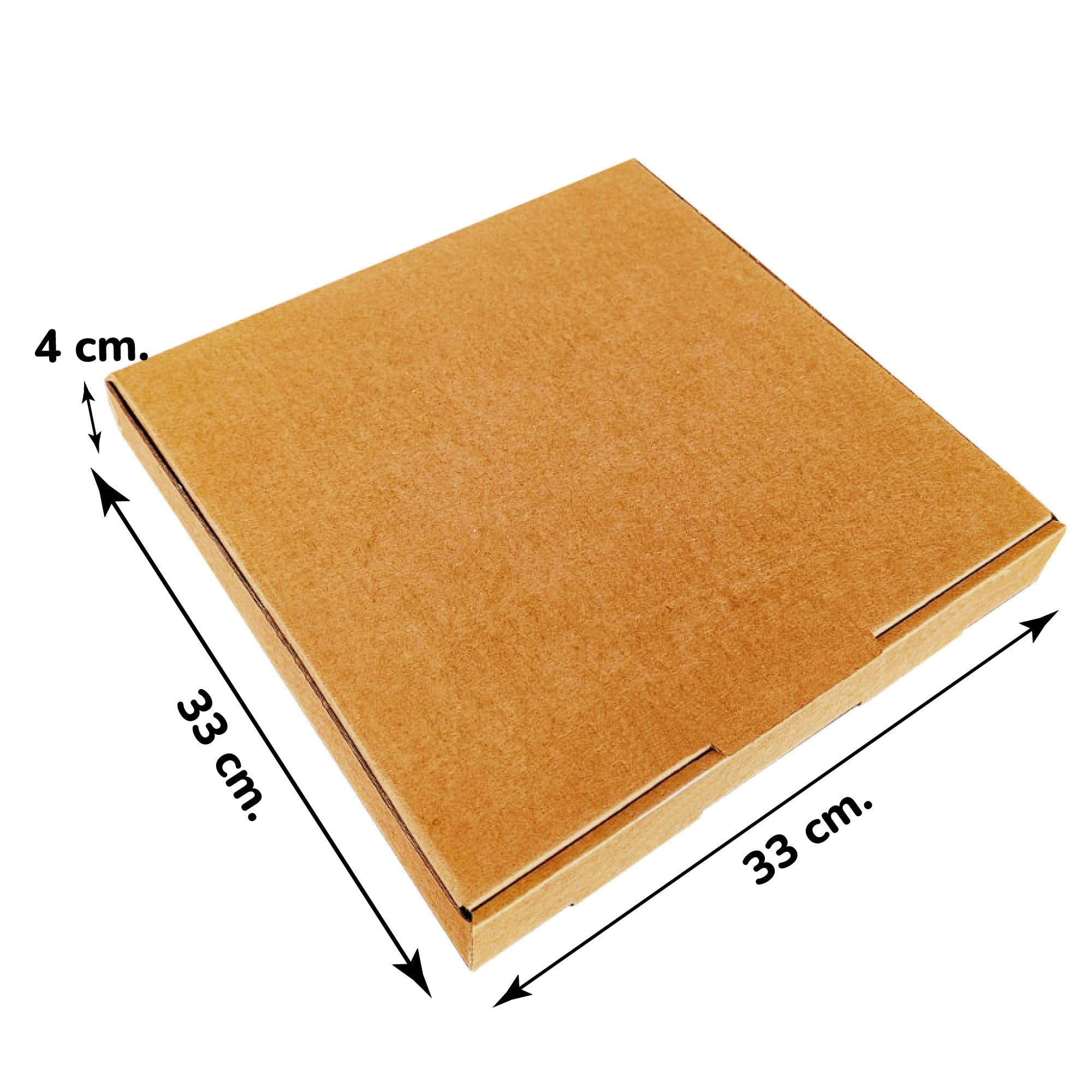 Kraft Karton Baskısız Kutu 33x33x4 cm 100 Adet