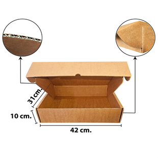 Karton Kargo Kutusu 31x42x10 cm. 25 Adet