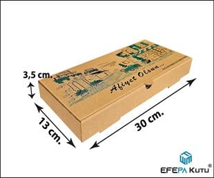 Karton Pide Kutusu 30x13x3,5 cm 100'lü