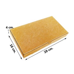 Kraft Karton Baskısız Kutu 29x16x4 cm 100 Adet