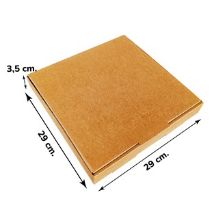 Kraft Karton Baskısız Kutu 29x29x3,5 cm 100 Adet