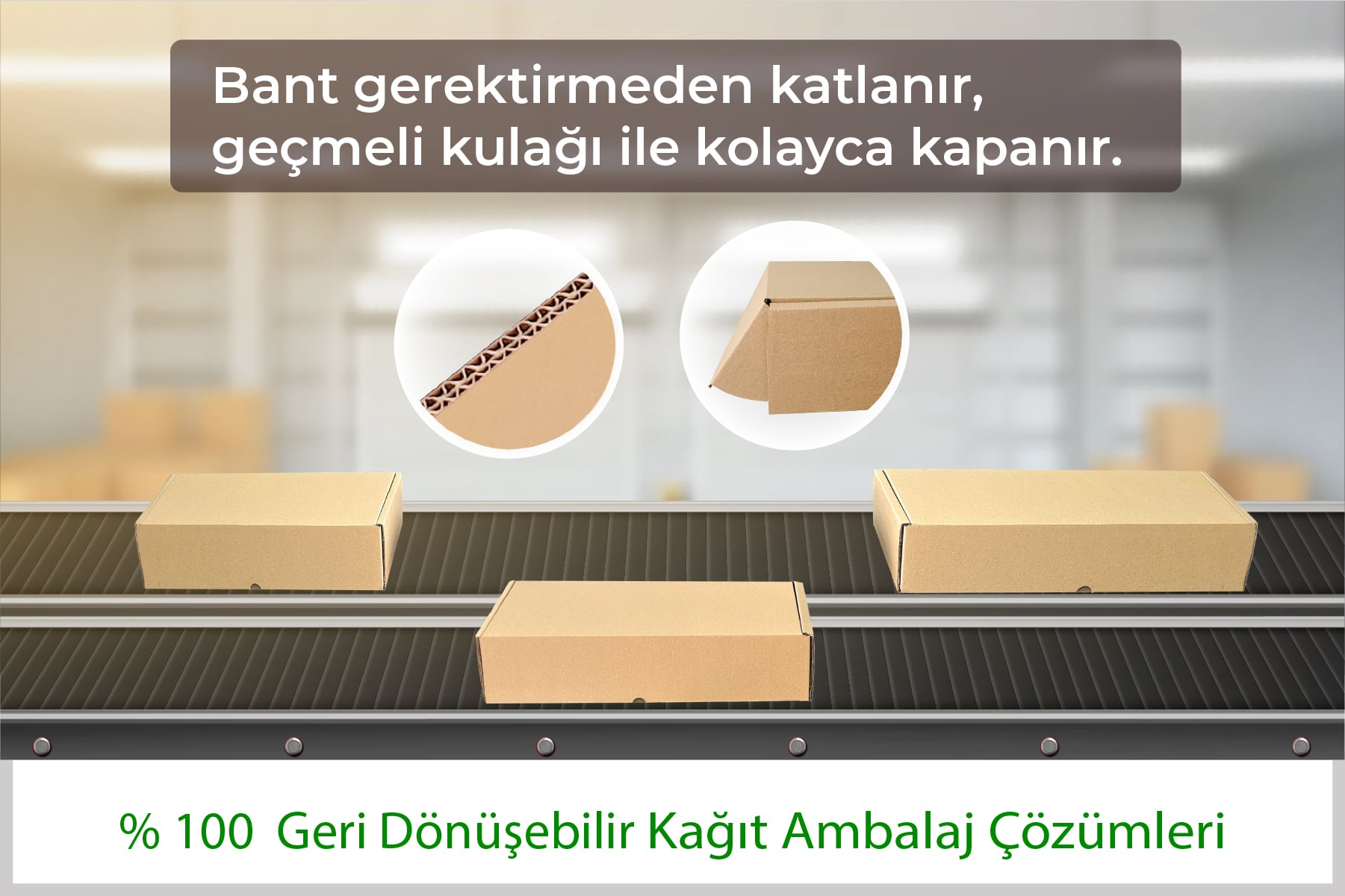 Kendinden kilitli kargo kutuları