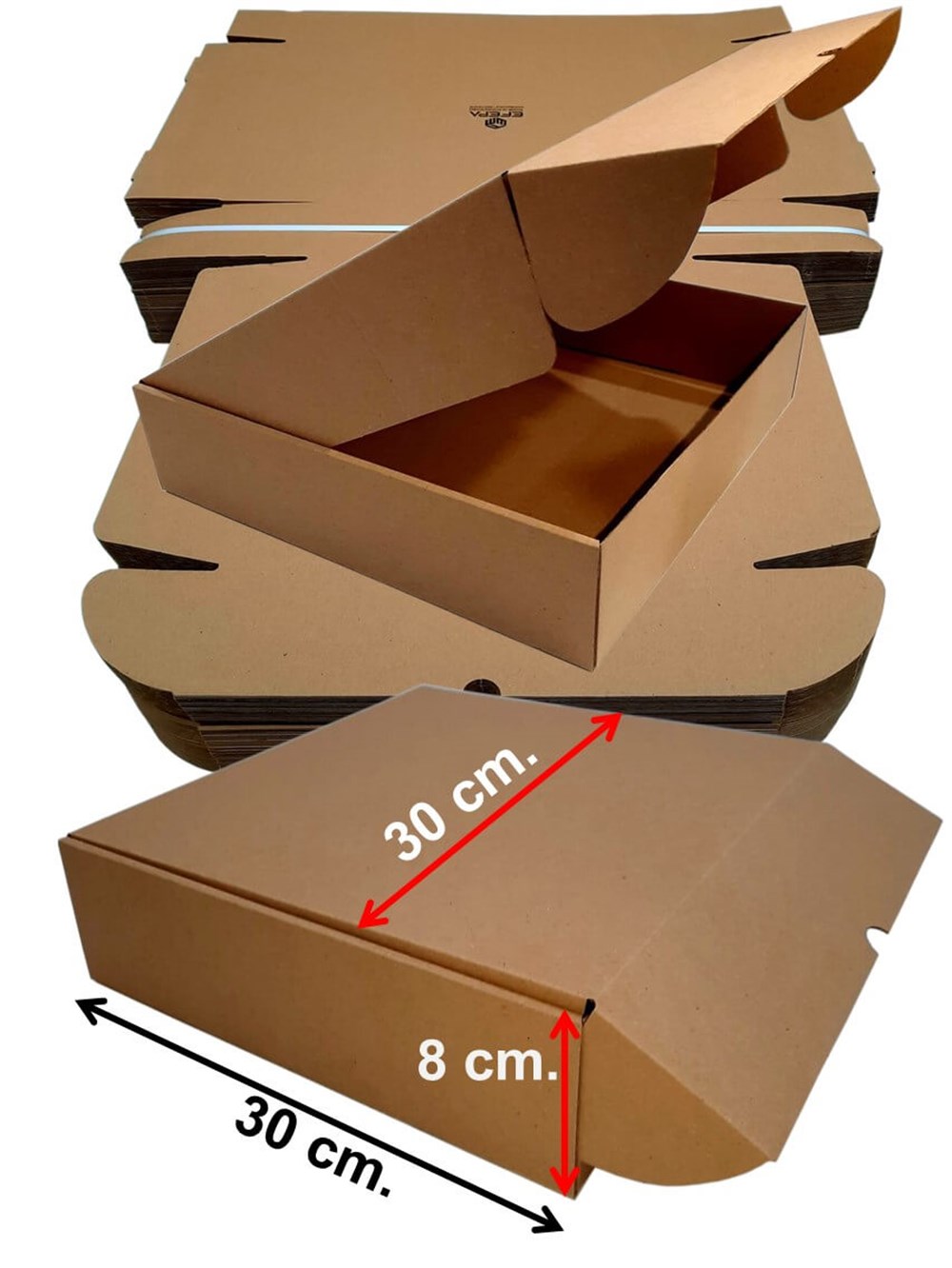 Tst Karton Kutu Baskısız 30x30x8 cm 50'li | Efepa Temizlik ve Ambalaj  Ürünleri