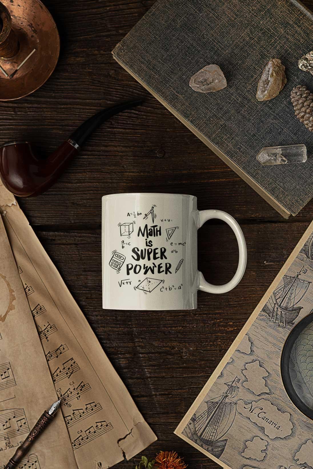 Math is Super Power - Kupa Bardak