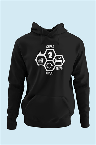 Eat-Chess-Sleep-Repeat Hoodie