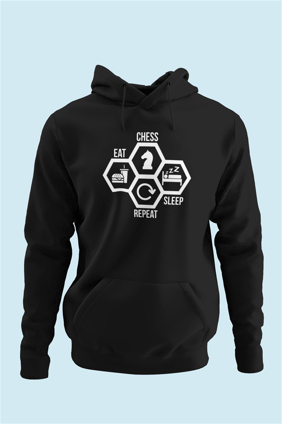 Eat-Chess-Sleep-Repeat Hoodie