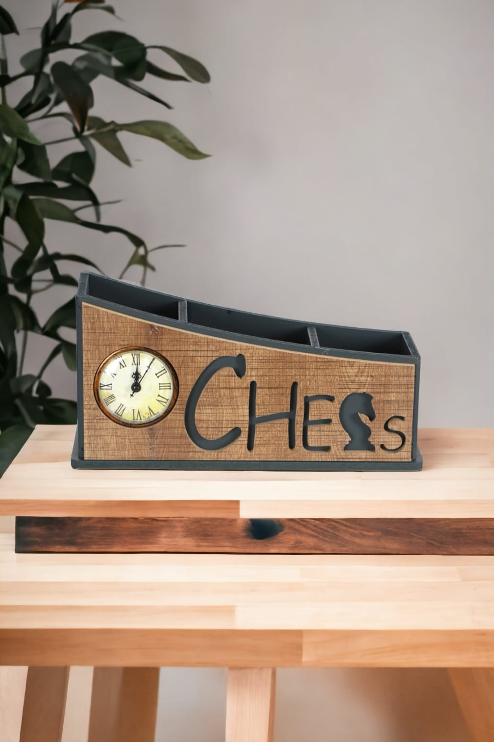 Satranç Saatli Kalemlik