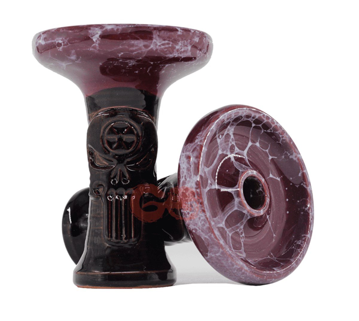 Alkamik Punisher Burgundy & White