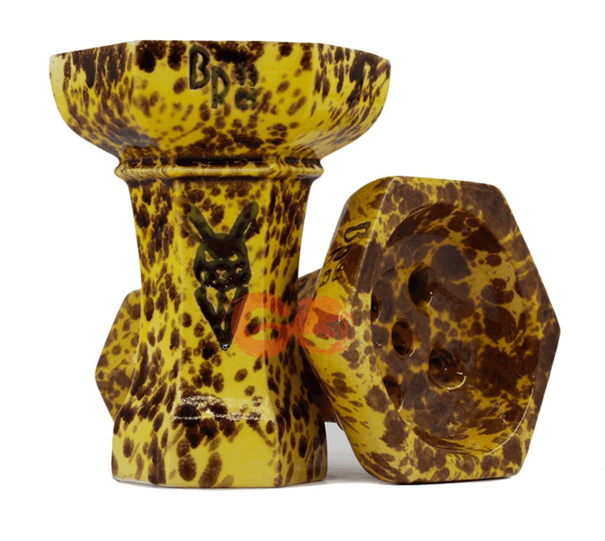 Black Rabbit Hexagon Sarı Nargile Lülesi