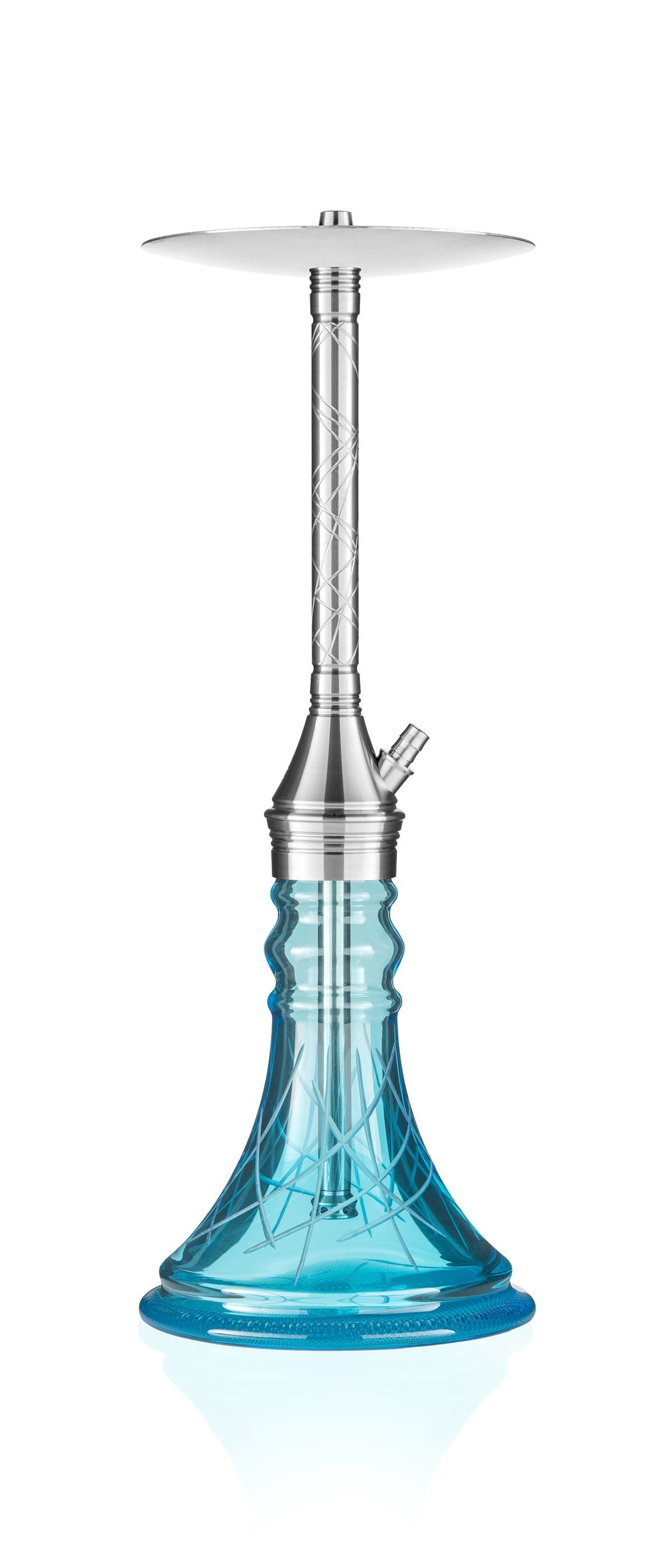 Ath Adalya L-Steel (Çelik) Cut Base Serhoş Model Nargile Takımı