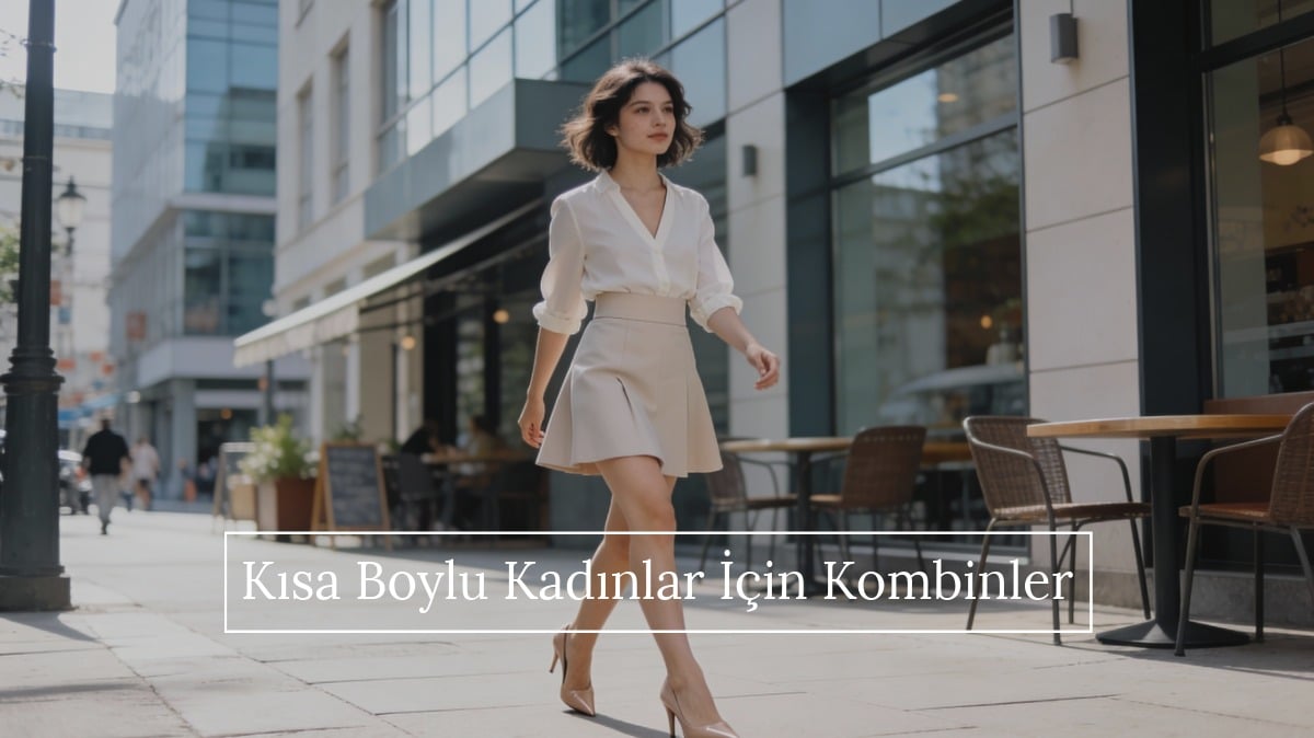 kısa boylu kadın kombin
