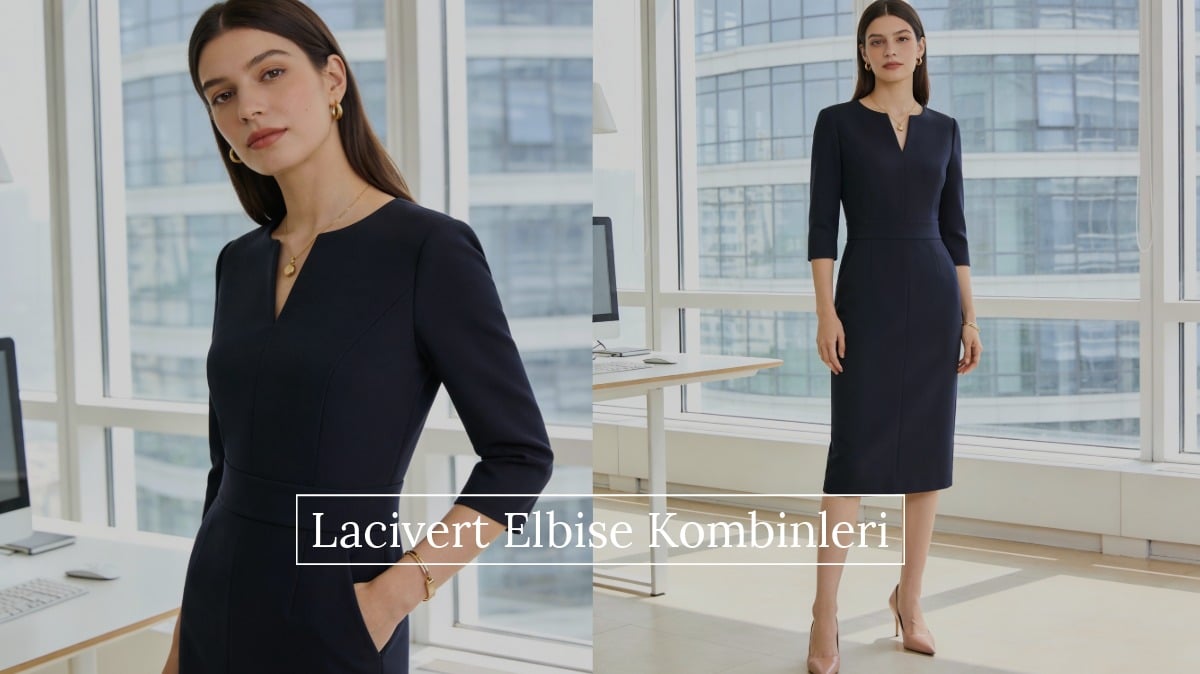 Lacivert Elbise Kombinleri